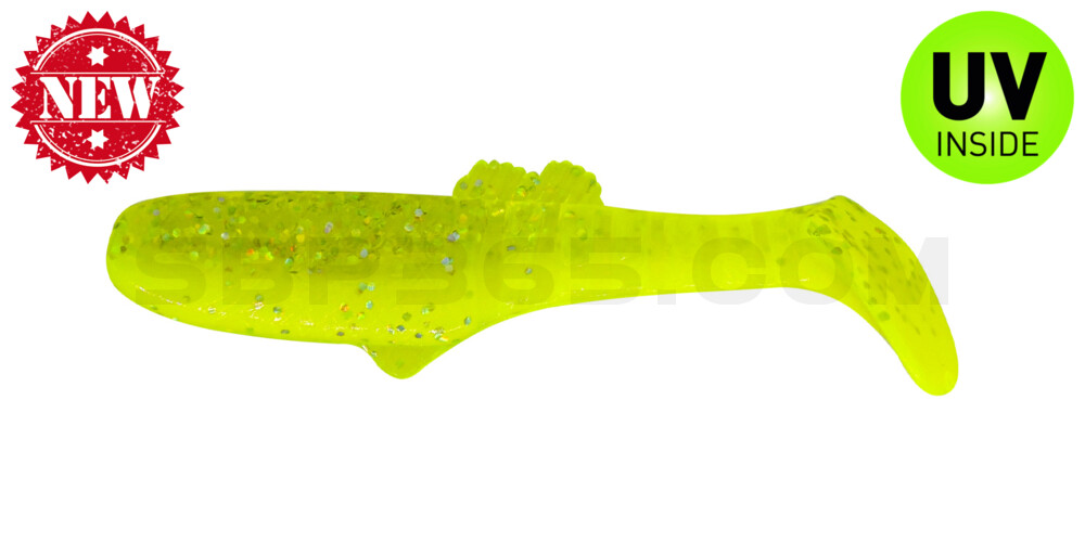 Montana 3,5" (ca. 10,5 cm) fluogelb  / fluogrün-Glitter