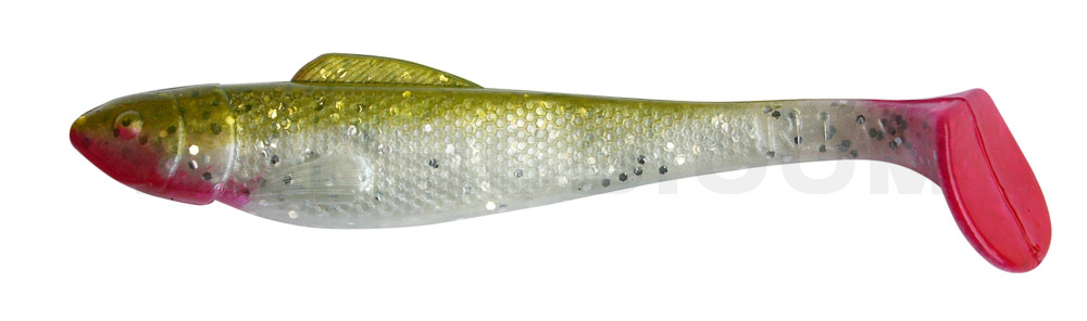 Ohio 5" (ca. 13 cm) perlweiss-Glitter / boddengrün