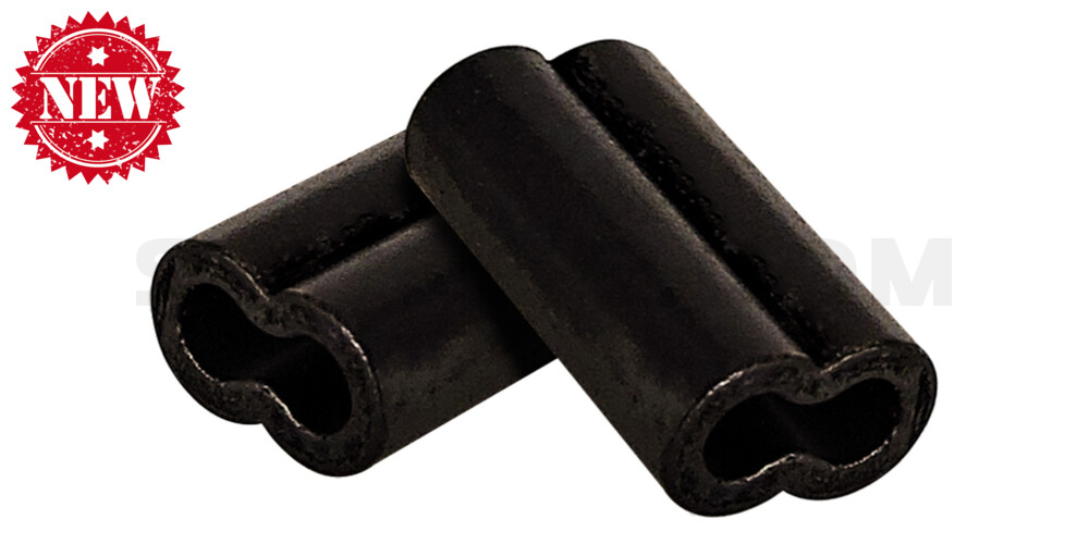 Quetschhülsen II Doppeldurchlauf Größe 7 - Durchmesser 1,73 mm für 1,14 mm Stahl | 10x10 Stk