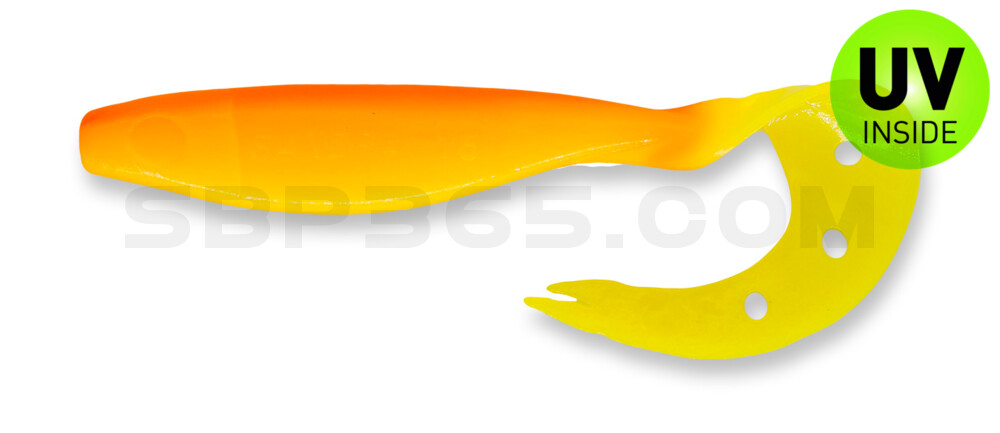 Sandra 4,5" ( ca. 12 cm) fluogelb / orange