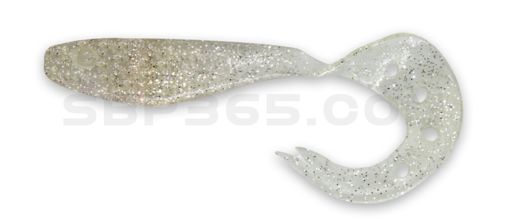 Sandra 6" (ca. 15 cm) klar silber-Glitter