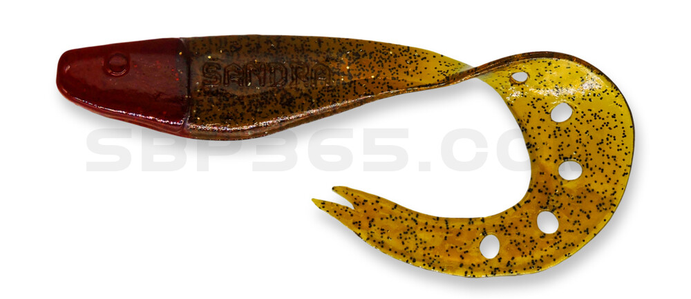 Sandra 7" (ca. 18 cm) klar bernstein-Glitter