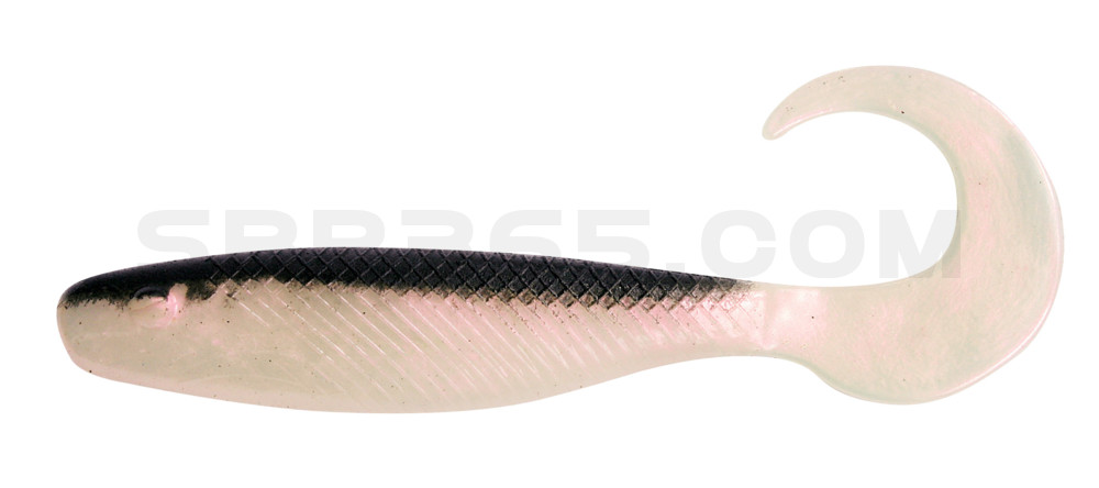 Shad Grub 3,5" (ca. 9,0 cm) perl / schwarz