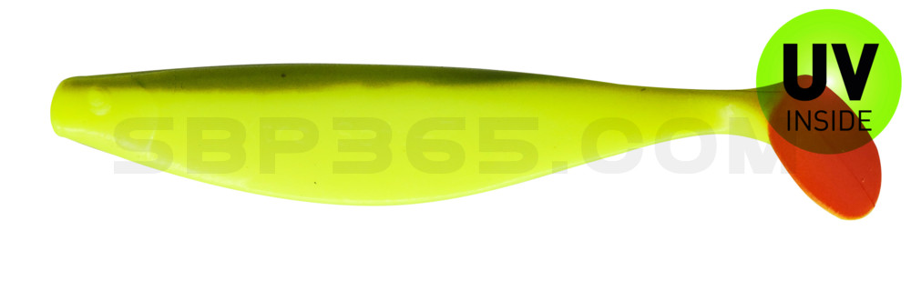 ShadXperts´ Xtra-Soft 7" (ca. 18,0 cm) fluogelb / boddengrün