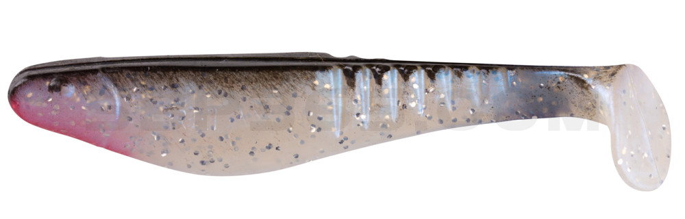 Shark 4" (ca. 11,0 cm) blauperl-Glitter / schwarz