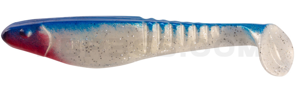 Shark 4" (ca. 11,0 cm) goldperl-Glitter / blau