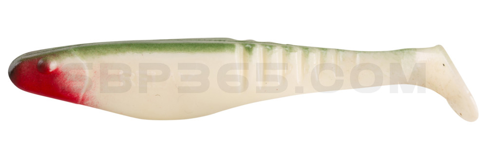 Shark 4" (ca. 11,0 cm) reinweiss / boddengrün