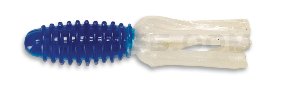 Slab Tube 1.75"  (ca. 4,5 cm) Blue/Pearl