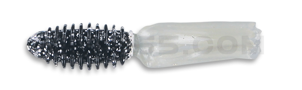 Slab Tube 1.75"  (ca. 4,5 cm) Silver Glitter/Pearl