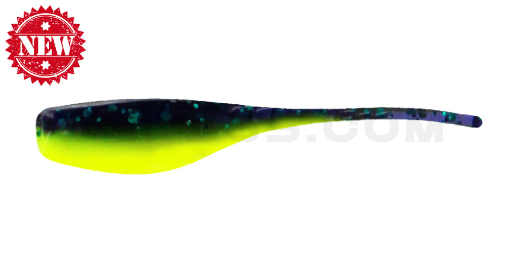 Stinger Shad 2" (5,2cm) Junebug/Chartreuse