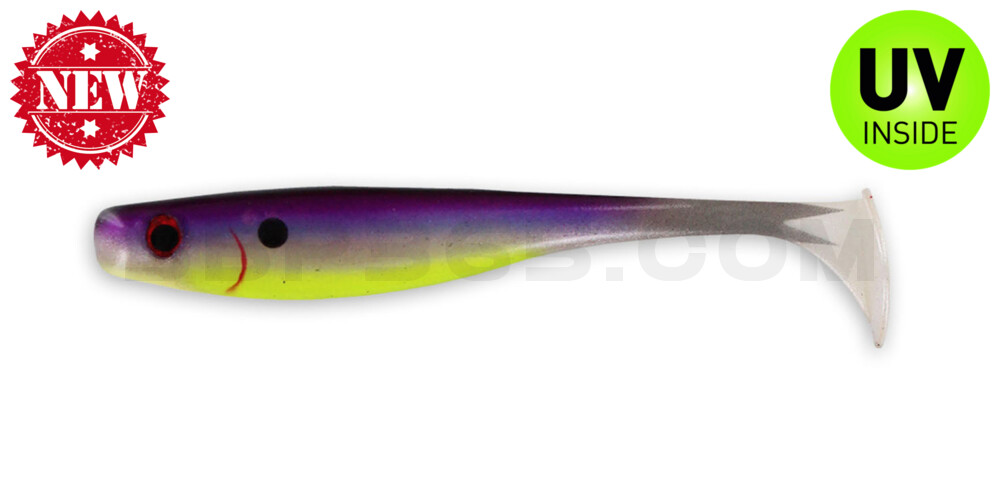 Suicide Shad 7" (ca. 17 cm) im Hartschalenblister Purple Dawn