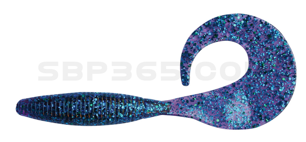 Super Grub 5" (ca. 11,5 cm) violett transparent glitter