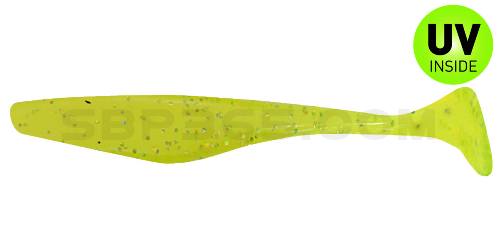 Swimming Jerk Minnow 4" (ca. 8,5 cm) fluogelb  / fluogrün-Glitter