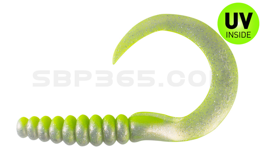 SX XXL Grub 11" (ca. 27 cm) goldperl-Glitter / fluogelb