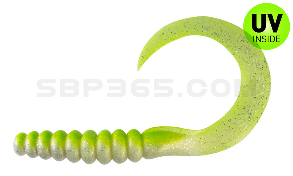 SX XXL Grub 11" (ca. 27 cm) goldperl-Glitter / grün