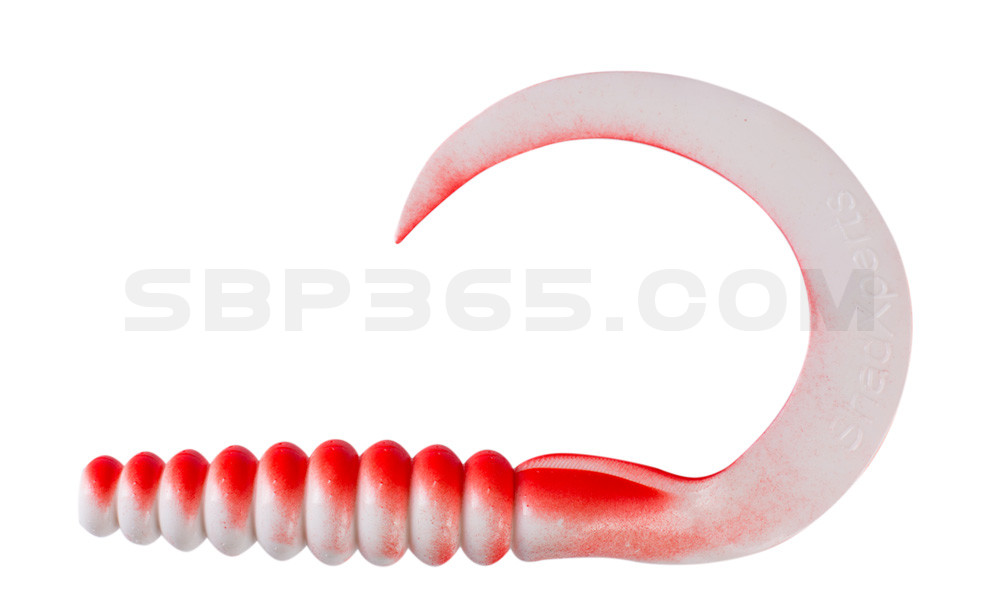SX XXL Grub 11" (ca. 27 cm) reinweiss / rot
