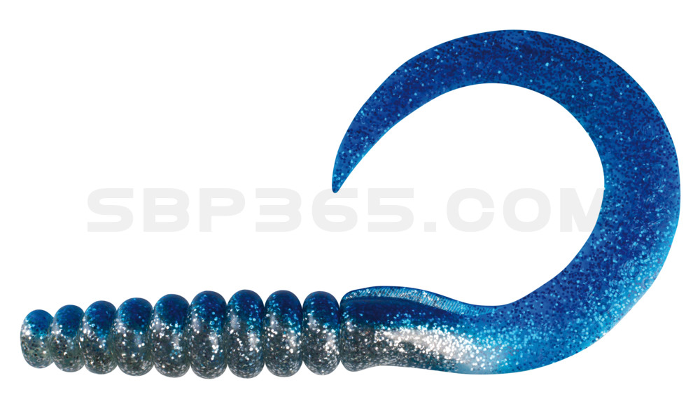 SX XXL Grub 11" klar silber-Glitter / blau