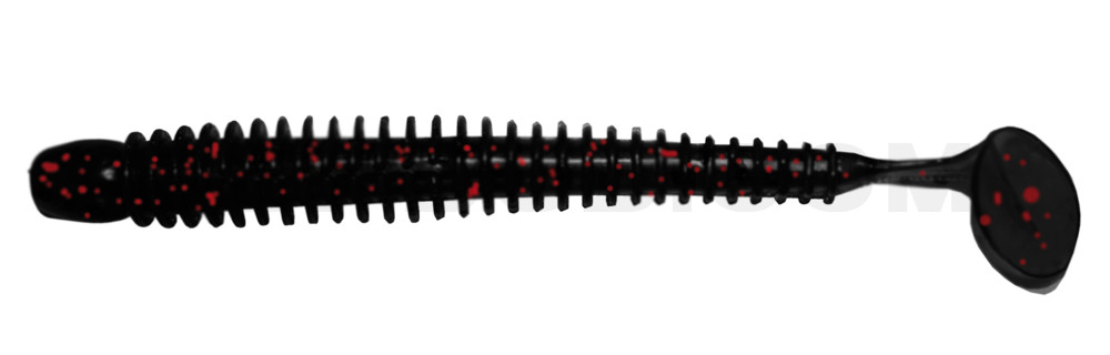 Texas 4" (ca. 10 cm) schwarz-rot-Glitter