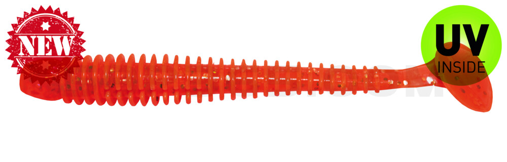 Texas 5" (ca. 13 cm) im Original Relax ZIP BAG orange-Glitter