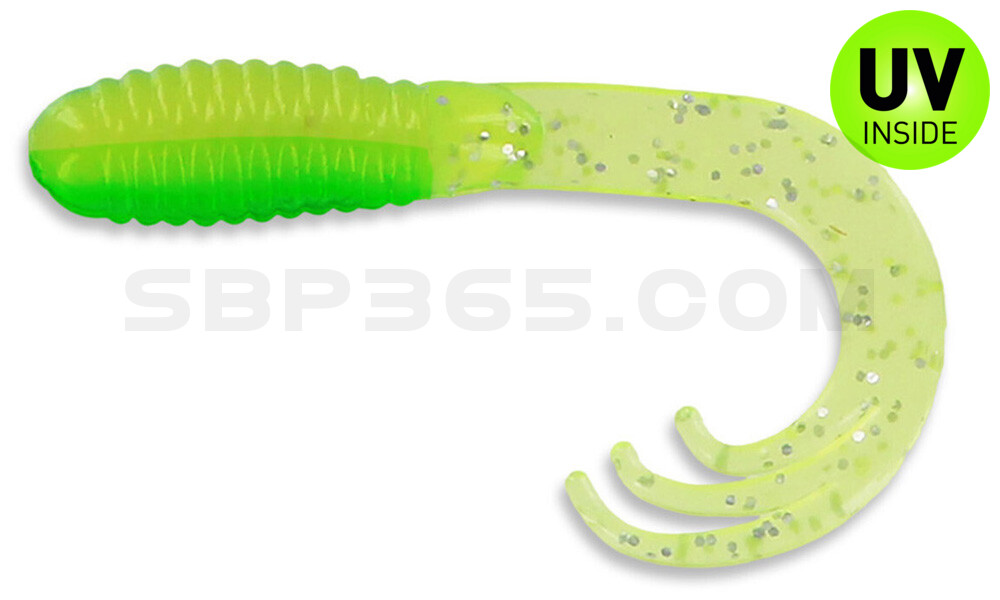 Triple Tail Grub 2"  (ca. 5 cm) Tractor Green