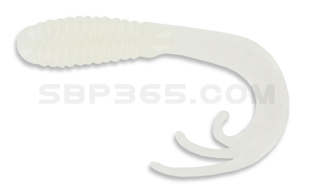 Triple Tail Grub 2"  (ca. 5 cm) White