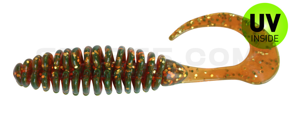 Turbotwister 5" (ca. 12,0 cm) motoroil gold-glitter