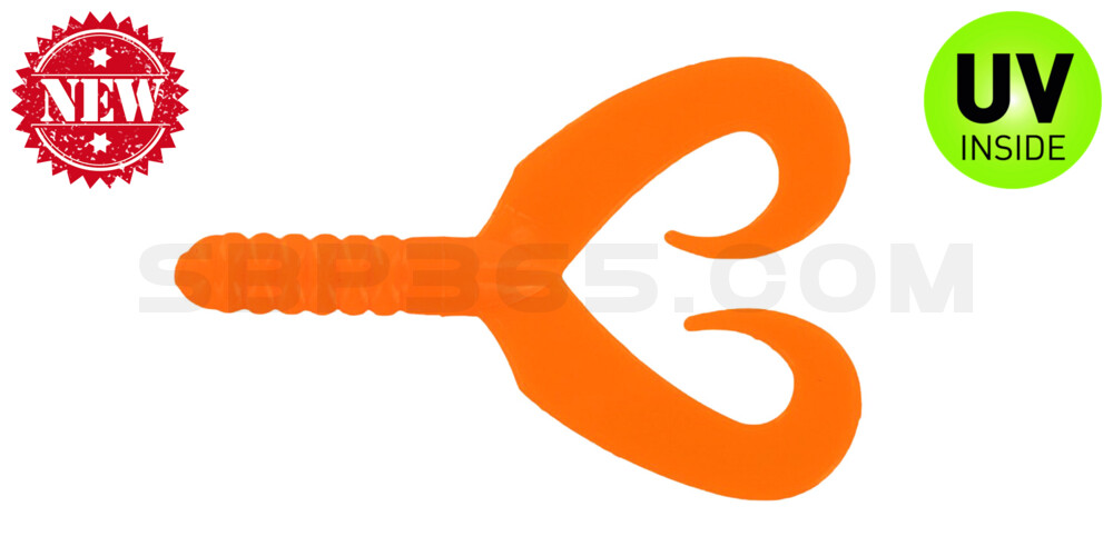 Twin Tail Grub 2,75" (ca. 7 cm) orange