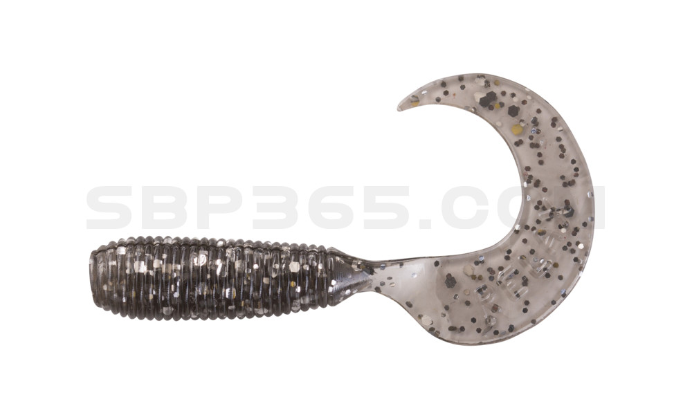 Twister 1" regulär (ca. 3,5 cm) rauch silber glitter
