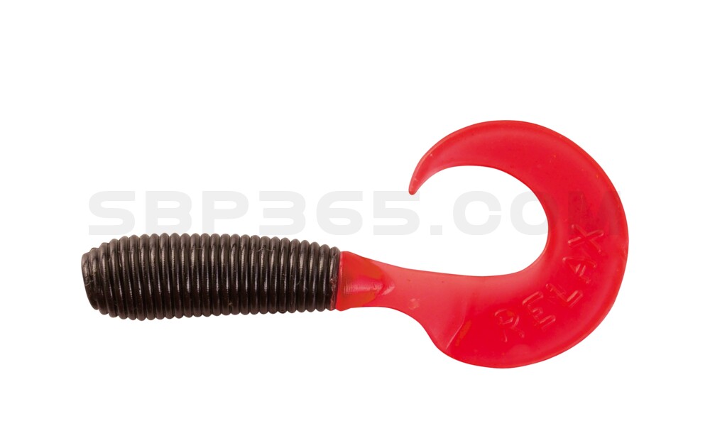Twister 1" regulär (ca. 3,5 cm) schwarz / red tail
