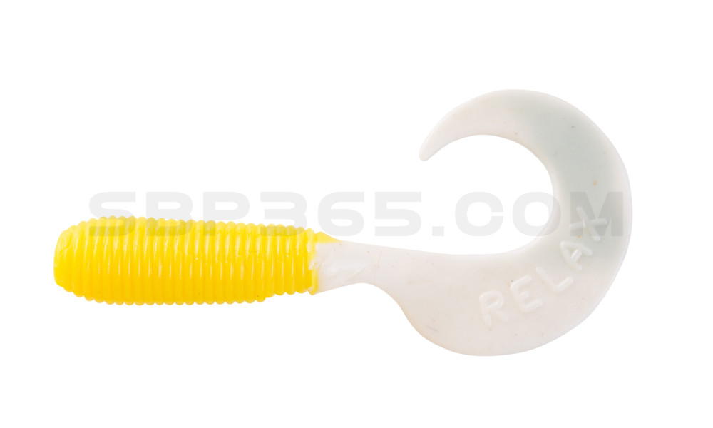 Twister 2" regulär (ca. 4,5 cm) gelb / reinweiss