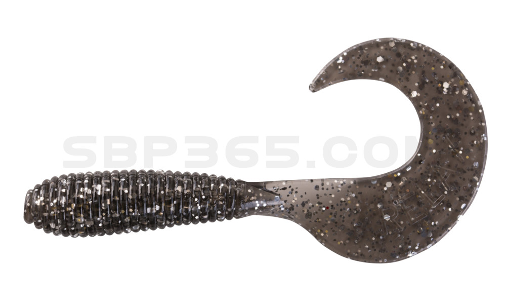 Twister 3" regulär (ca. 7,0 cm) rauch silber glitter