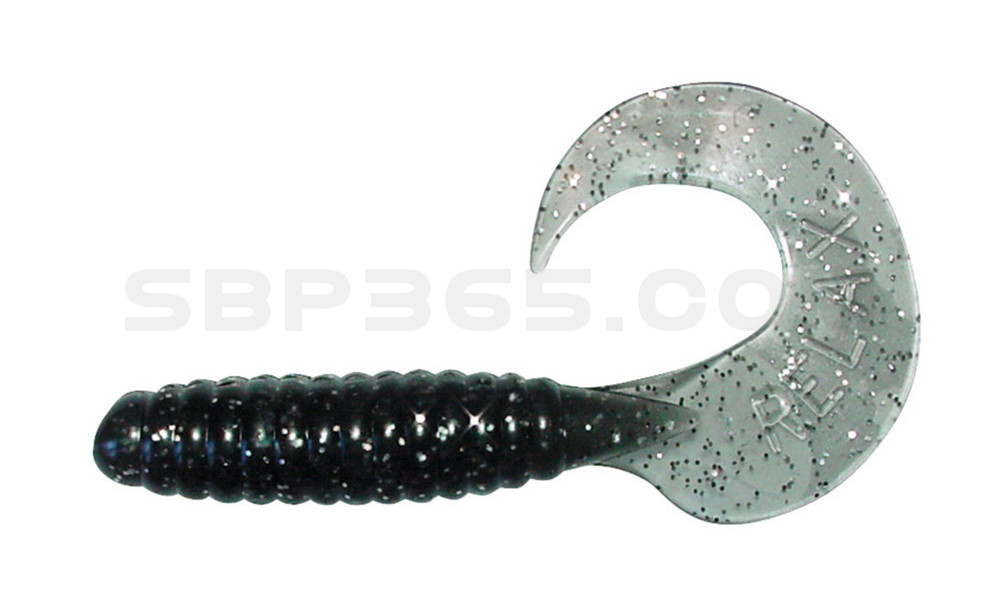 Twister 4" regulär (ca. 8,0 cm) rauch silber glitter