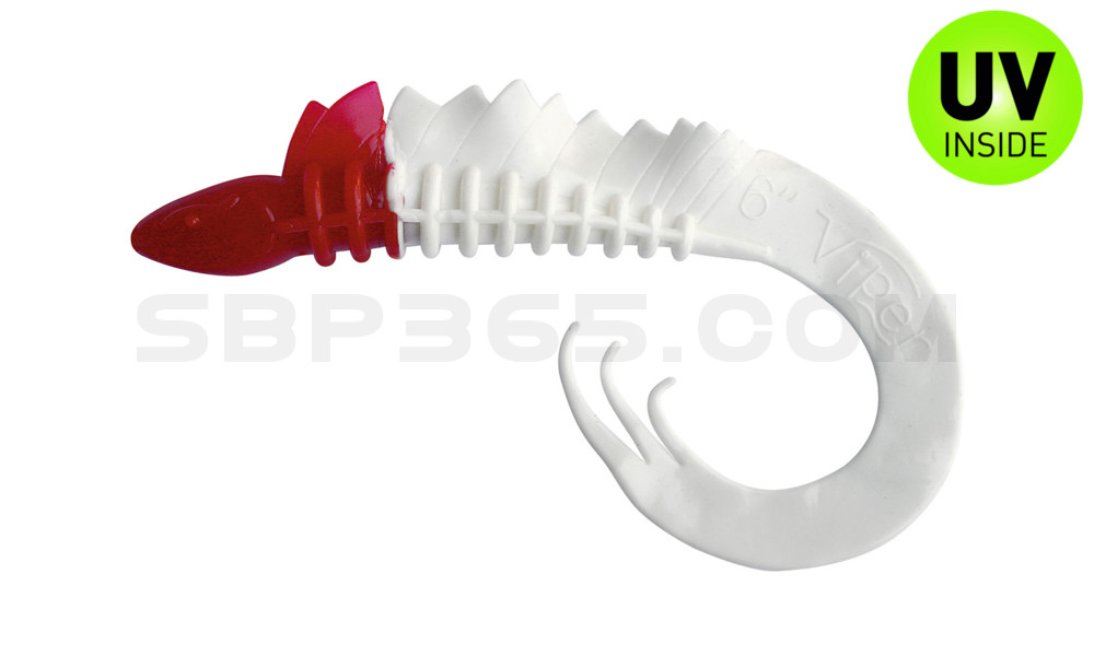 Viper 6" (ca. 15,0 cm) reinweiss / Red Head