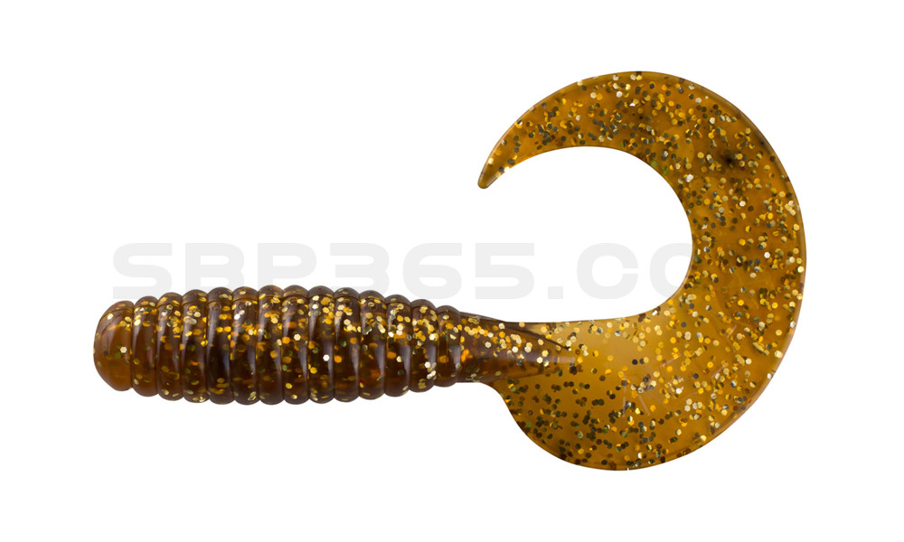 Xtra Fat Grub 5,5" regulär (ca. 13,0 cm) klar bernstein glitter