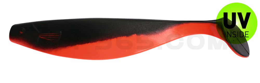 Xtra-Soft 6" (ca. 16,0 cm) feuerrot / schwarz
