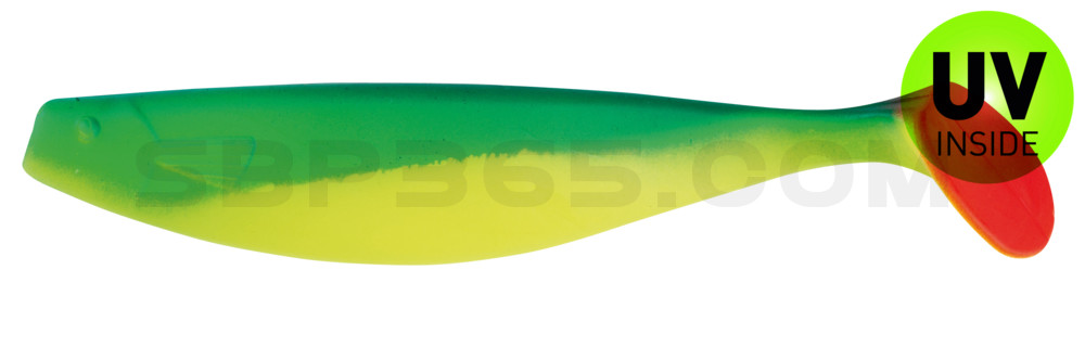 Xtra-Soft 6" (ca. 16,0 cm) fluogelb / blau