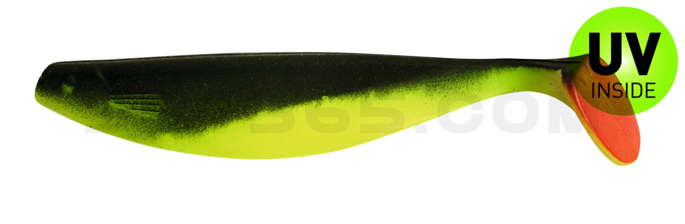 Xtra-Soft 6" (ca. 16,0 cm) fluogelb / schwarz