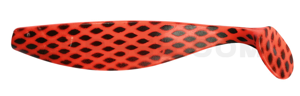 Xtra-Soft 8" (ca. 21,0 cm) feuerrot-schwarz-gestreift