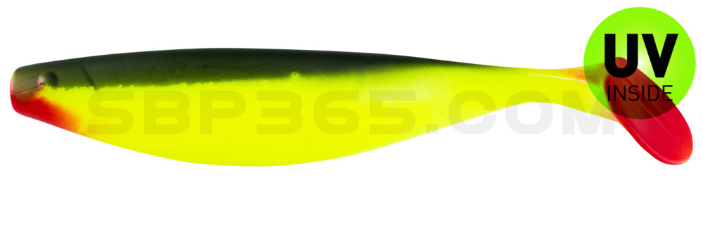 Xtra-Soft 9" (ca. 23,0 cm) fluogelb / boddengrün
