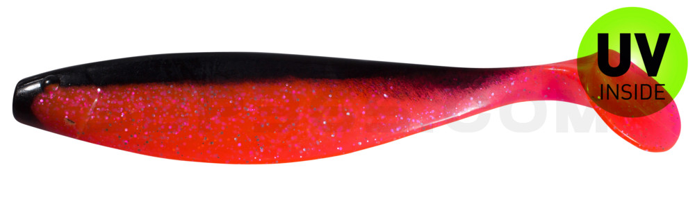 Xtra-Soft 9" (ca. 23,0 cm) hot pink-Glitter / schwarz