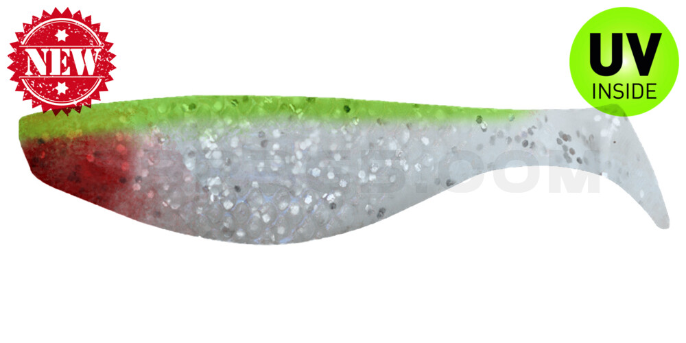 Aqua 3" (ca. 8,0 cm) blauperl-glitter / grün