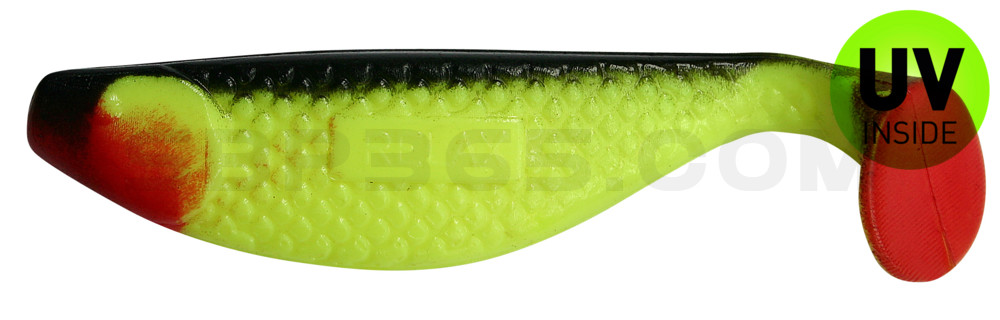 Aqua 3" (ca. 8,0 cm) fluogelb / schwarz