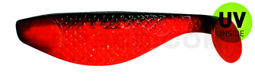 Aqua 3" (ca. 8,0 cm) orange-glitter / schwarz