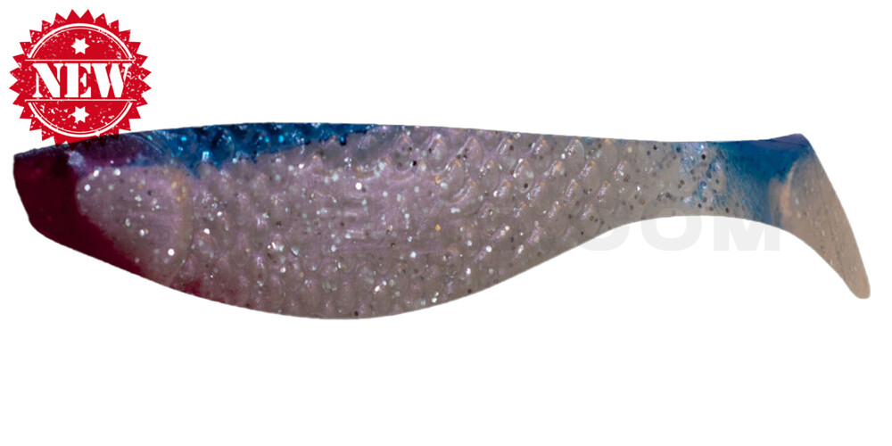 Aqua 3" (ca. 8,0 cm) perl-glitter / blau