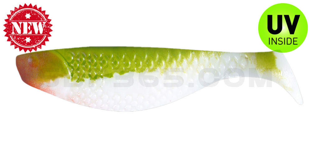 Aqua 3" (ca. 8,0 cm) reinweiss / grün
