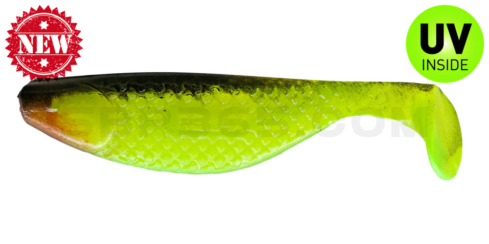 Aqua 4" (ca. 10,0 cm) grün(chartreuse) / schwarz