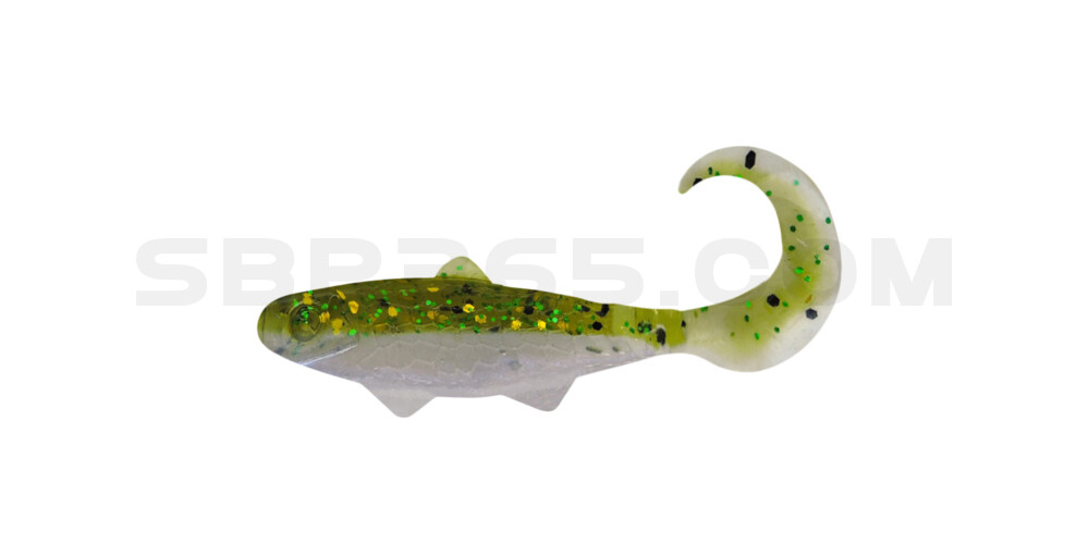 Banjo Twister 1" (ca. 3,5 cm) blauperl / Kaulbarsch