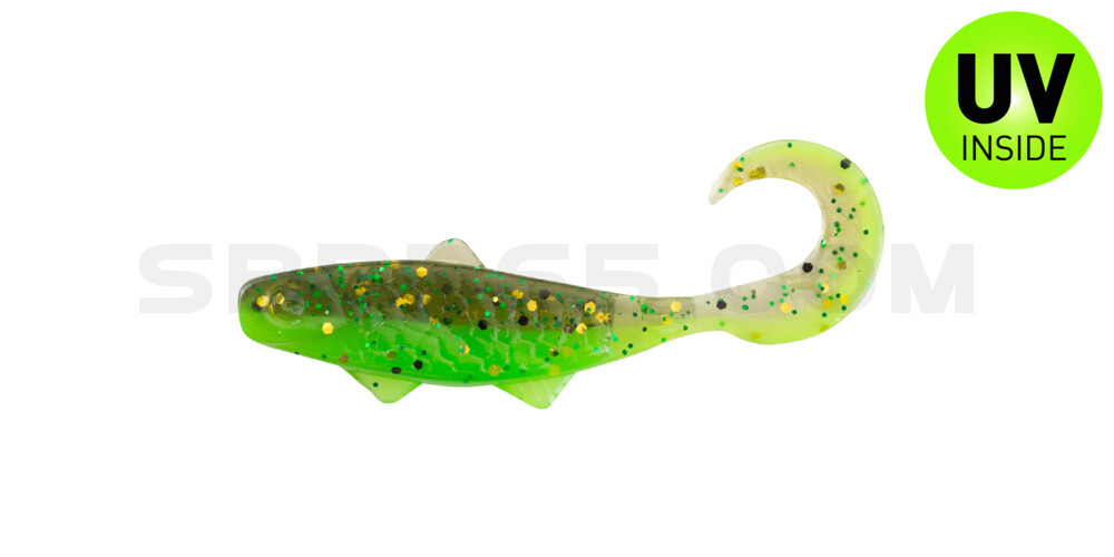 Banjo Twister 1" (ca. 3,5 cm) grün / Kaulbarsch