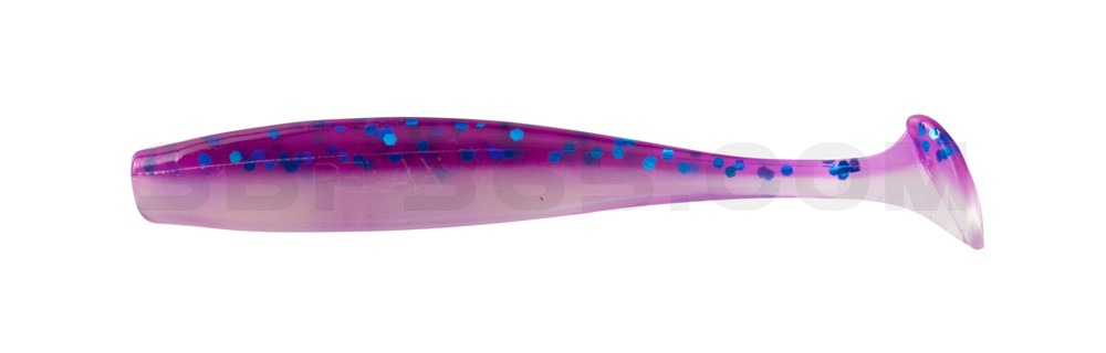 Bass Shad 2,5" (ca. 7 cm) blauperl / violett-electric blue Glitter
