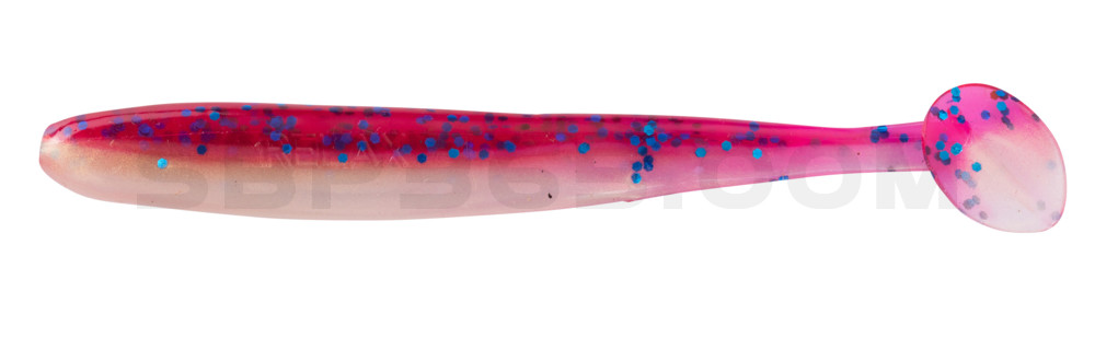 Bass Shad 3“ (ca. 9 cm) goldperl / cherry-blau Glitter